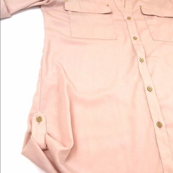 ✨ Calvin Klein blush button up shirt✨ - Picture 3 of 6
